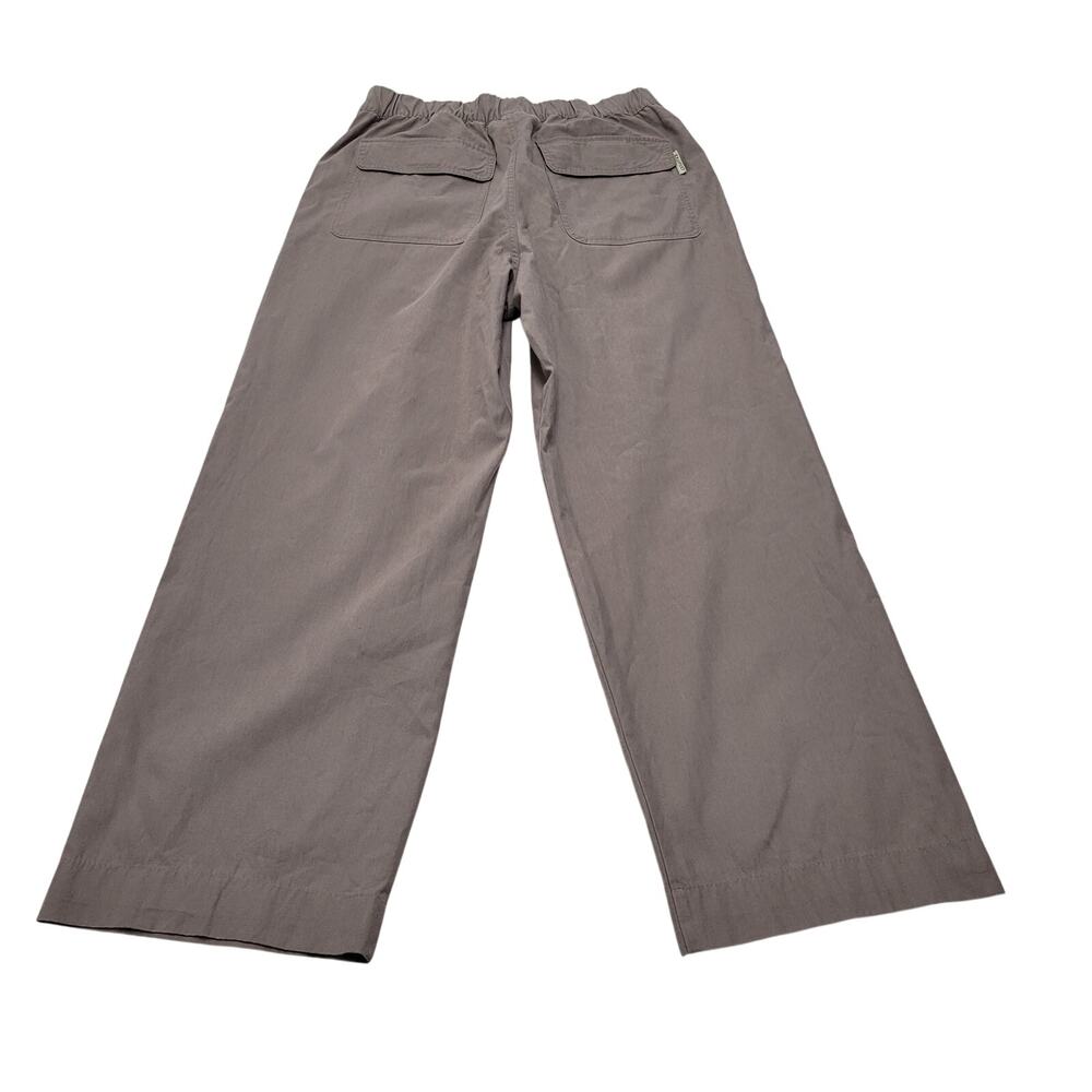 Exofficio wide leg pull on pants pleated trouser insect shield repellant medium